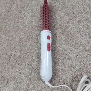 Vidal Sassoon VS434 Ionic Hot Air Brush Styler 250W White Pink